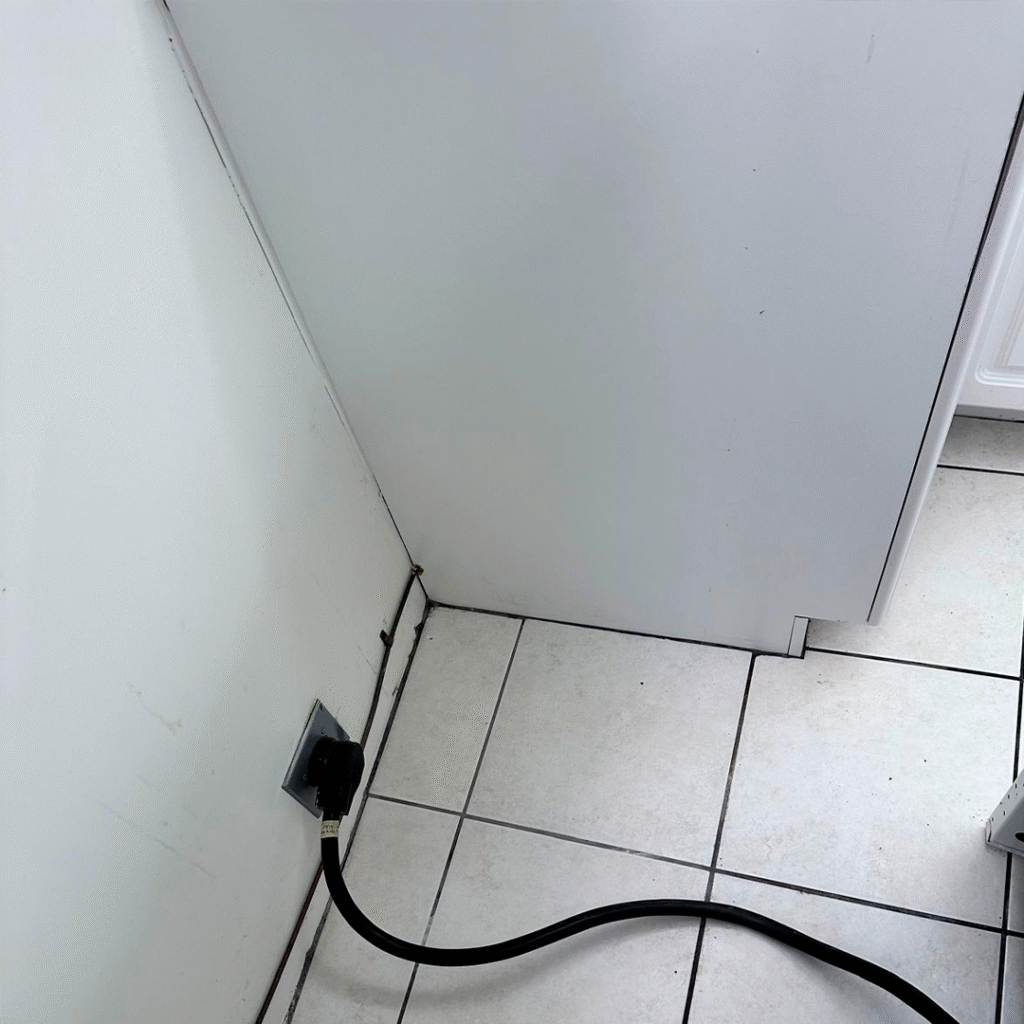 Washing machine after deep cleaning service - spotless and sanitized